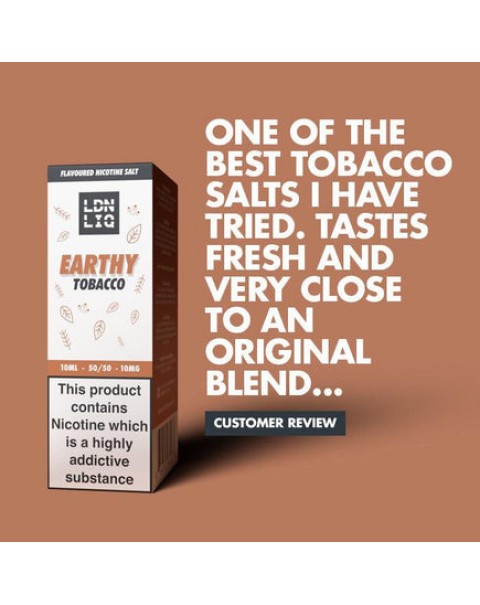 LDN LIQ Nic Salts Earthy Tobacco 10ml E-Liquid