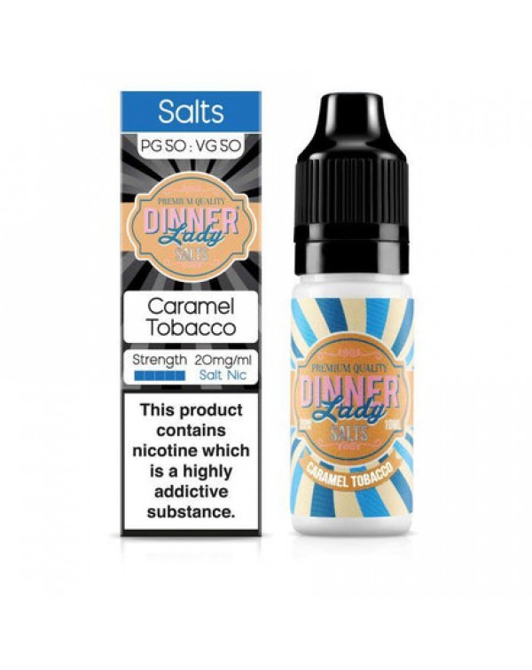 Dinner Lady - Caramel Tobacco 10ml Salt Nic E-Liqu...